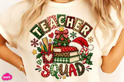 Christmas Teacher Squad PNG, Christmas Sublimation Product Image 2
