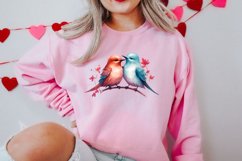 Breeds of Valentine Kissing Birds, Valentine's Day Clipart Product Image 2