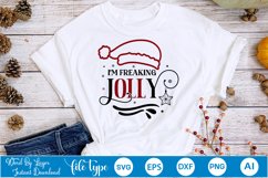 I&#039;m freaking jolly SVG Design | Christmas SVG Design Product Image 1