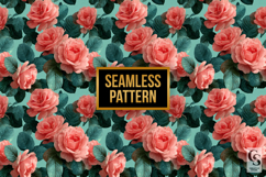 Vintage Rose Flowers Digital Paper Product Image 2