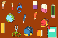 School Equipment Illustration Pack Product Image 2