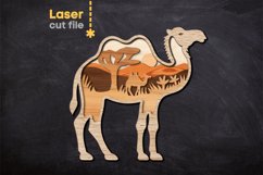 Camel SVG Laser cut file for Glowforge Product Image 2