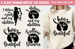 Black Woman Quotes SVG Product Image 1