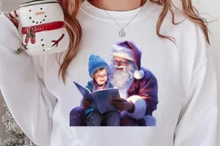 Christmas Purple Santa Claus Sublimation, Christmas PNG Product Image 2