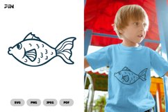 Fish SVG &amp; Clipart - Sea Animals Illustration Product Image 1