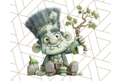 Midnight Monster Camp Out Clipart PNG, Halloween Png Product Image 2