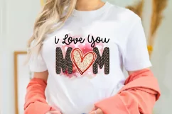 I love You mom PNG Sublimation Design, Sublimation Png Files Product Image 3