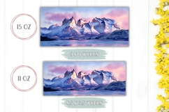 Mountains Mug Design, Nature Mug Wrap Product Image 2