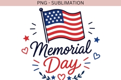 Memorial Day PNG | Patriotic USA Sublimation Design Product Image 2