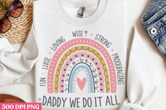 Daddy We Do It All PNG, Fathers Day Sublimation PNG Product Image 2