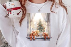 Christmas Window Sublimation Clipart, Christmas Window Product Image 2