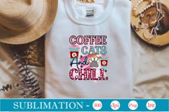 Coffee Cats And Chill Sublimation Product Image 3