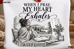 Peace Grows by Prayer Shirt PNG, Praying Woman Christian Shi Product Image 2