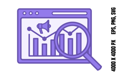 Colored Analytics Icon Product Image 1