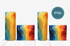 Colorful Tumbler Sublimation, Abstract Tumbler Wrap Designs Product Image 2