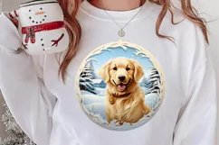 3D Christmas Dog Ornament, 3D Christmas Dog Ornaments Product Image 2