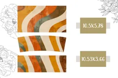 Retro Stripes Tumbler Sublimation, Retro 40 Oz Tumbler Print Product Image 2