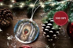 Christmas Ornament Design, Christmas Door Product Tag Product Image 2