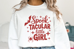 Spook Tacular little girl Svg | Halloween Svg | Shirt Svg Product Image 1