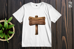 Rustic Wooden Sign Board Clipart Sublimation PNG Product Image 2