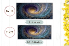 Space Mug Wrap Design, Galaxy Mug, Glitter Mug Sublimation Product Image 2