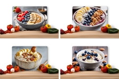 Porridge Cutting Board, Berries PNG, Banana PNG Product Image 2