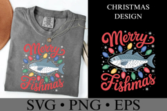 Merry Fishmas Svg | Christmas svg | Shirt Svg Product Image 3