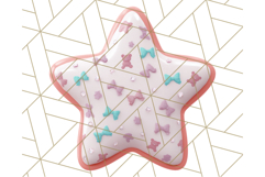 Cute Puffy Star Clipart PNG, 3D Glossy Pastel Stars Clip Art Product Image 2