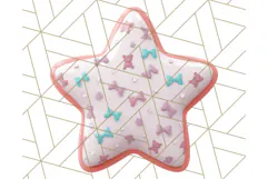Cute Puffy Star Clipart PNG, 3D Glossy Pastel Stars Clip Art Product Image 2