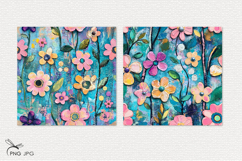 Wildflowers digital paper Product Image 2