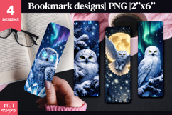 Snowy Owl Bookmark celestial bird wildlife bookmark Product Image 1