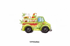 scandinavian hippie gnome on a truck, hippie-style gnome Product Image 3