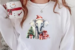 Christmas Farm Animals Clipart, Christmas PNG Product Image 2