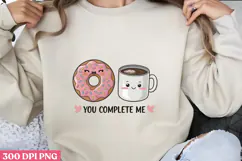 You Complete me PNG, Valentine Sublimation PNG Product Image 1