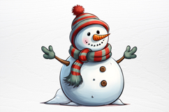 Funny Snowman Sublimation PNG Product Image 2