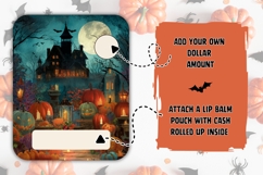 Spooky Halloween Castle Money Card, Printable Halloween Card Product Image 2