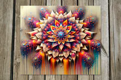 Mandala | 4 straight skinny tumbler sublimation designs, PNG Product Image 2