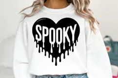 Spooky Heart Svg | Halloween Svg | Shirt Svg Product Image 1