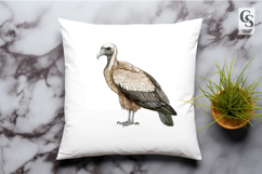 Watercolor Vulture Clipart Sublimation PNG Product Image 2