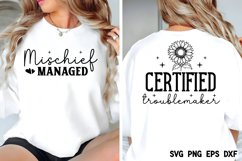 Certified troublemaker Mischief managed SVG Product Image 2