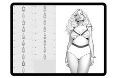 38 Procreate Plus Size Women Stamp Brushes Product Image 6