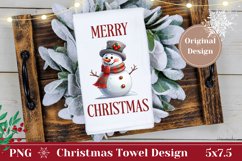 Kitchen Towel Design, Christmas Towel Sublimation PNG Product Image 1