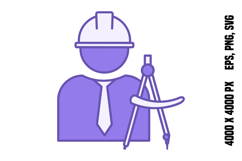Colored Architect Icon Product Image 1