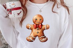 Gingerbread Man Sublimation Clipart, Gingerbread Man Clipart Product Image 2
