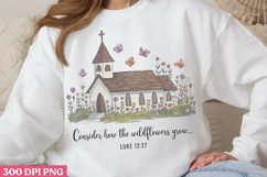 Consider how the wildflowers PNG, Christian Sublimation PNG Product Image 2