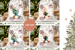 Christmas Mouse Santa Sack, Christmas Santa Sack Template Product Image 2