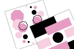 baby pink and black boho geometric patterns Product Image 2