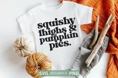 Thick Thighs SVG | Baby Thanksgiving SVG | Baby Fall SVG Product Image 2