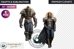 Viking Mythology Giants Clipart, Norse Jotuns gods Product Image 1