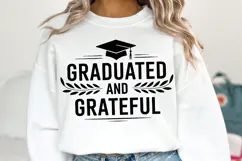 Graduation and Grateful svg | Graduation Svg | Shirt Svg Product Image 1